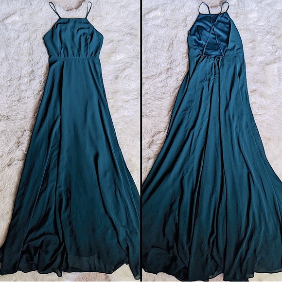 Lulus Mythical Kind of Love Dark Green Maxi Dress - Picture 3 of 7